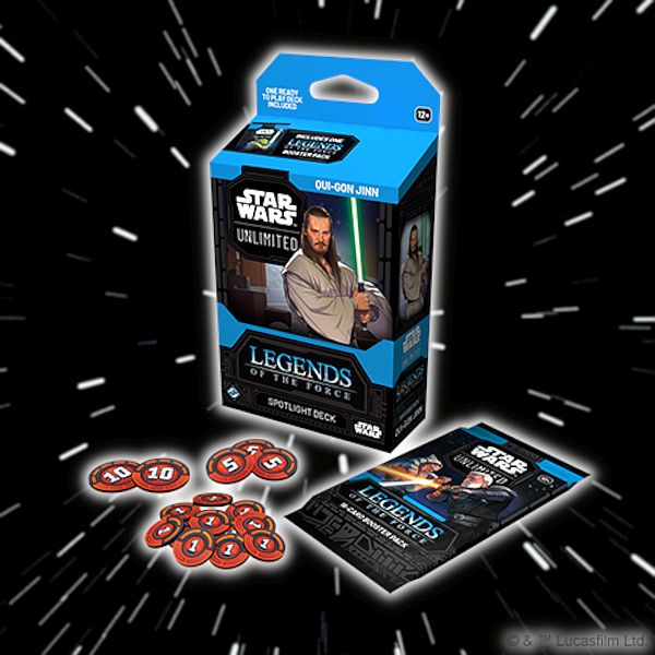 Star Wars: Unlimited Tcg Set  : Legends Of The Force Spotlight Deck: Qui-gon Jinn