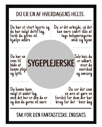 Sygeplejerske Plakat