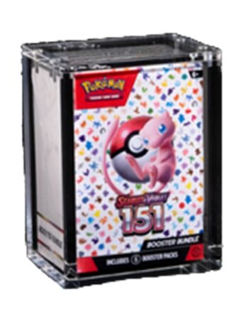 The Acrylic Box Acrylic Case  Akrylkasse  Pokemon Booster Bundle Display