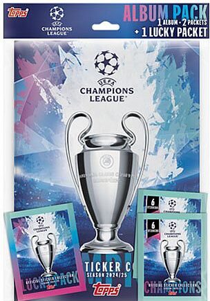 Topps Fodbold-stickers Klisterm 195 166 Rker: Champions League 2024 2025 Starter Pack  Album     Boosters
