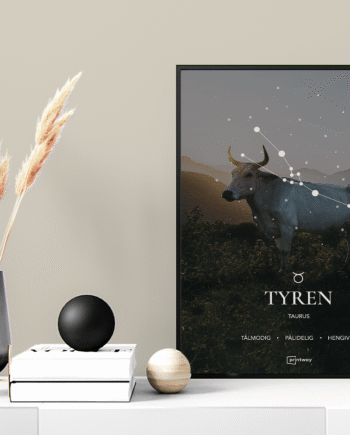 Tyren Stjernetegn Plakat Motiv 70 100 Cm  B1