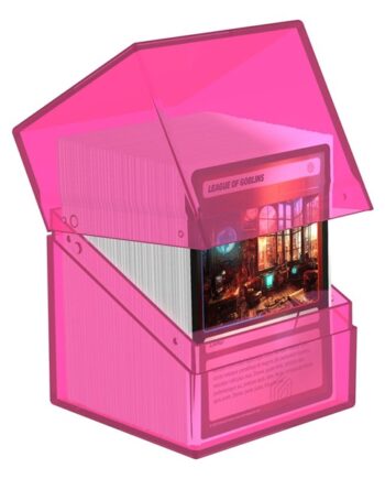 Ultimate Guard Boulder Deck Case  Deck Box  100  Standard Size Clear: Rhodonite