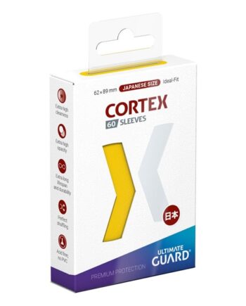 Ultimate Guard Cortex Sleeves  Kortlommer  Japanese Size  Yugioh-st 195 184 Rrelse  Yellow  60 Sleeves