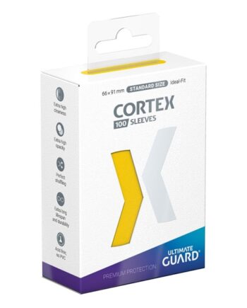 Ultimate Guard Cortex Sleeves  Kortlommer  Standard Size Yellow  100 Sleeves