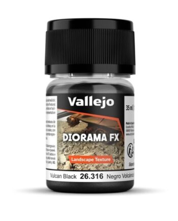 Vallejo Diorama Effects: Landscape Textures Vulcan Black  35 Ml