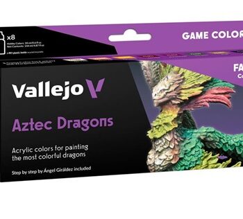 Vallejo Maling Game Color: Aztec Dragons Color Set   Colors 18ml