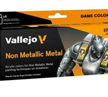 Vallejo Maling Game Color: Non Metallic Metal Color Set   Colors 18ml