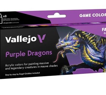 Vallejo Maling Game Color: Purple Dragons Color Set   Colors 18ml