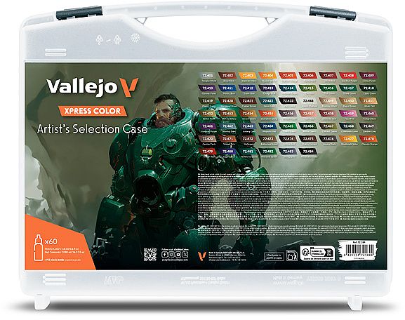 Vallejo Xpress Color: Artist   Selection Case  60 Malinger