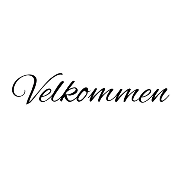 Velkommen Wallsticker Byd Dine Gæster Velkommen 15x90cm