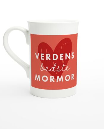 Verdens Bedste Mormor  Porcelænskrus  295 Ml