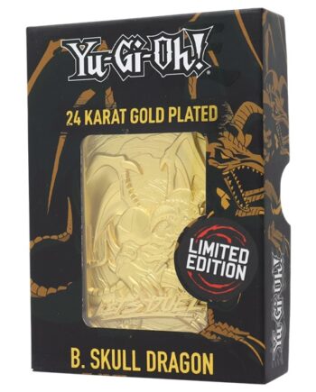 Yu-gi-oh  Limited Edition Gold-plated Collectible Card:    Skull Dragon  Black Skull Dragon