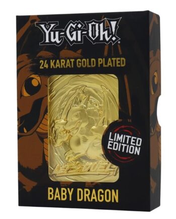 Yu-gi-oh  Limited Edition Gold-plated Collectible Card: Baby Dragon
