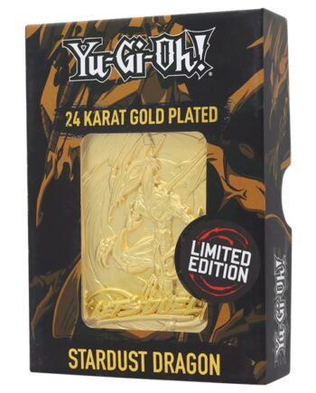 Yu-gi-oh  Limited Edition Gold-plated Collectible Card: Stardust Dragon