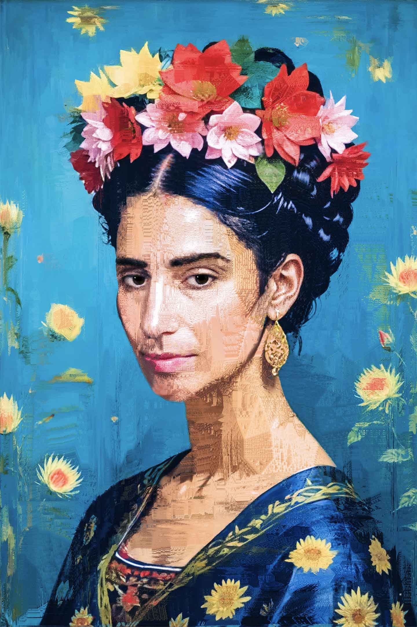 Frida Kahlo Impression Af Lotte Grarup