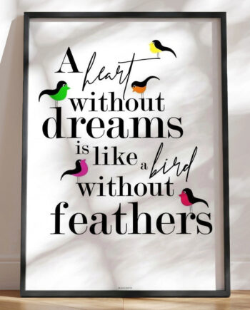 Heart Without Birds Plakat