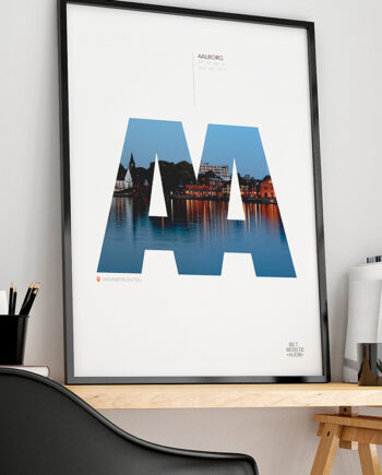 Aalborg-plakat Havnefronten 21   29    A4  Kr  199 -