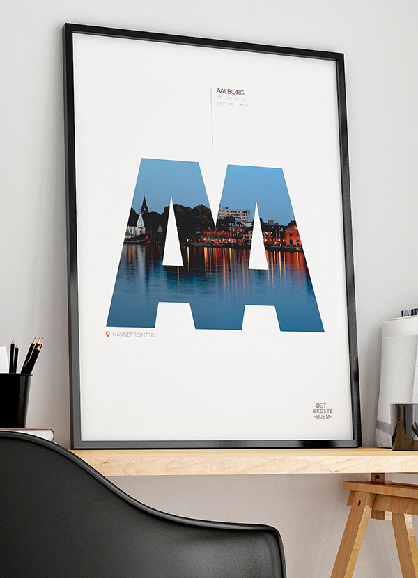 Aalborg-plakat Havnefronten 21   29    A4  Kr  199 -