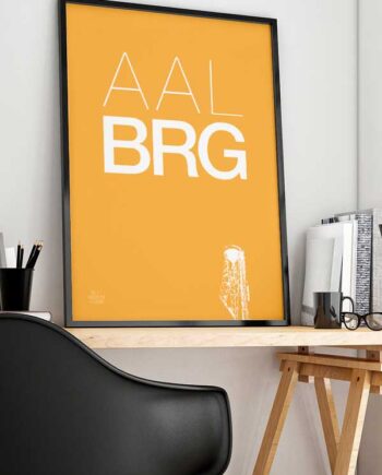 Aalborg-plakat Med Aalborg Tårnet 21   29    A4  Kr  199 -
