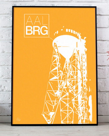 Aalborg-plakat Med Aalborg Tårnet  Stor  21   29    A4  Kr  199 -