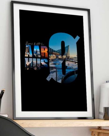 Aarhus  -byplakat Byens Bedste Liv  Sort  21   29    A4  Kr  199 -