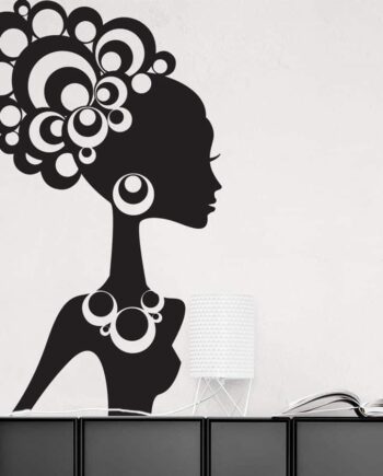 Afrikansk Kvinde Wallsticker