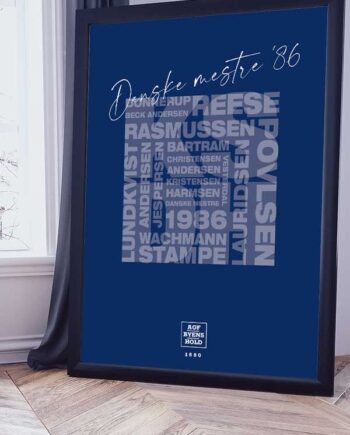 Agf Danske Mestre 1986 21   29    A4  Kr  199 -