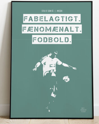 Agf Ksdh Fodboldplakat Fabelagtig Grøn 21   29    A4  Kr  199 -