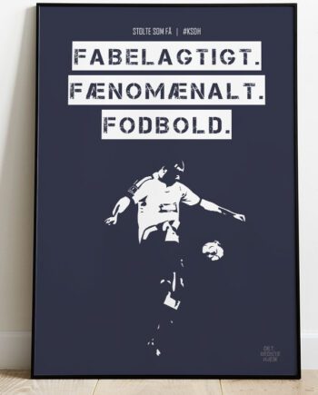 Agf Ksdh Fodboldplakat Fabelagtig Lilla 21   29    A4  Kr  199 -