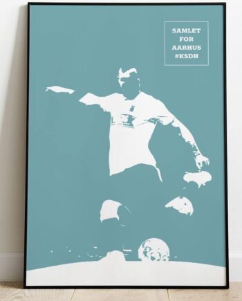 Agf Ksdh Fodboldplakat Samlet For Aarhus 21   29    A4  Kr  199 -
