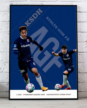 Agf-plakat   Spillere Anderson Og Kahl 21   29    A4  Kr  199 -