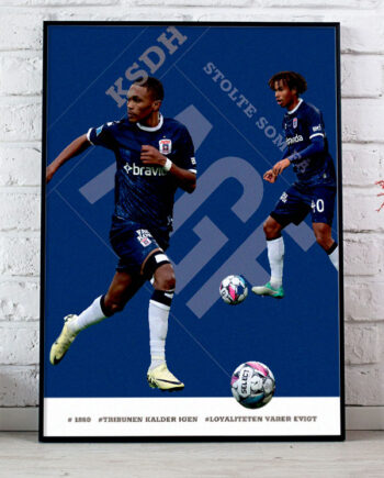 Agf-plakat   Spillere Gift Links Og Jonas Jensen-abbew 21   29    A4  Kr  199 -