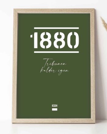 Agf-plakat 1880 Tribunen Kalder Igen 21   29    A4  Kr  199 -