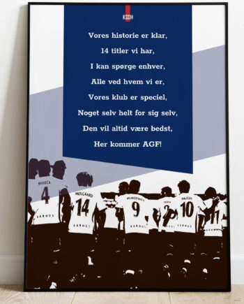 Agf-plakat Vores Historie Er Klar 29     21 Cm  A4  Kr  199 -
