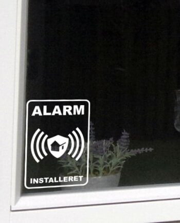 Alarmskilt Wallsticker