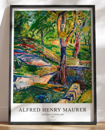 Alfred Henry Maurer Fenced Landscape