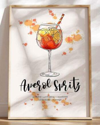 Aperol Spritz Opskrift Plakat