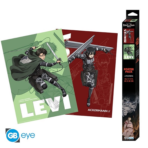 Attack On Titan Set   Chibi Posters Set