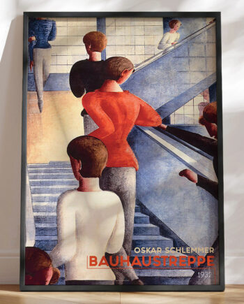 Bauhaus Plakat Oskar Schlemmer Bauhaustreppe
