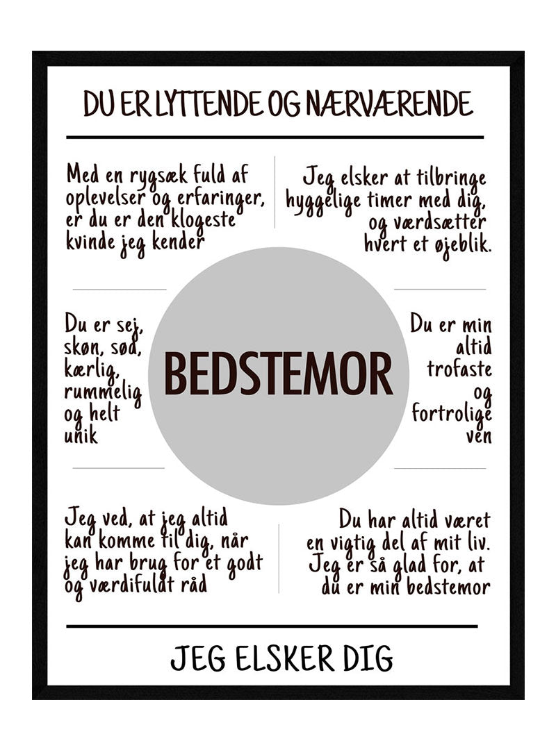 Bedstemor Plakat