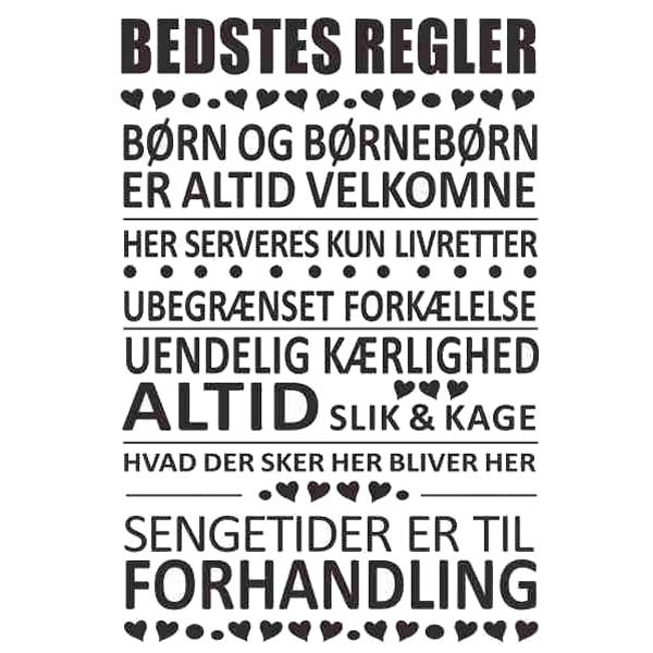 Bedstes Regler Wallsticker Her Er Det Bedste Der Bestemmer
