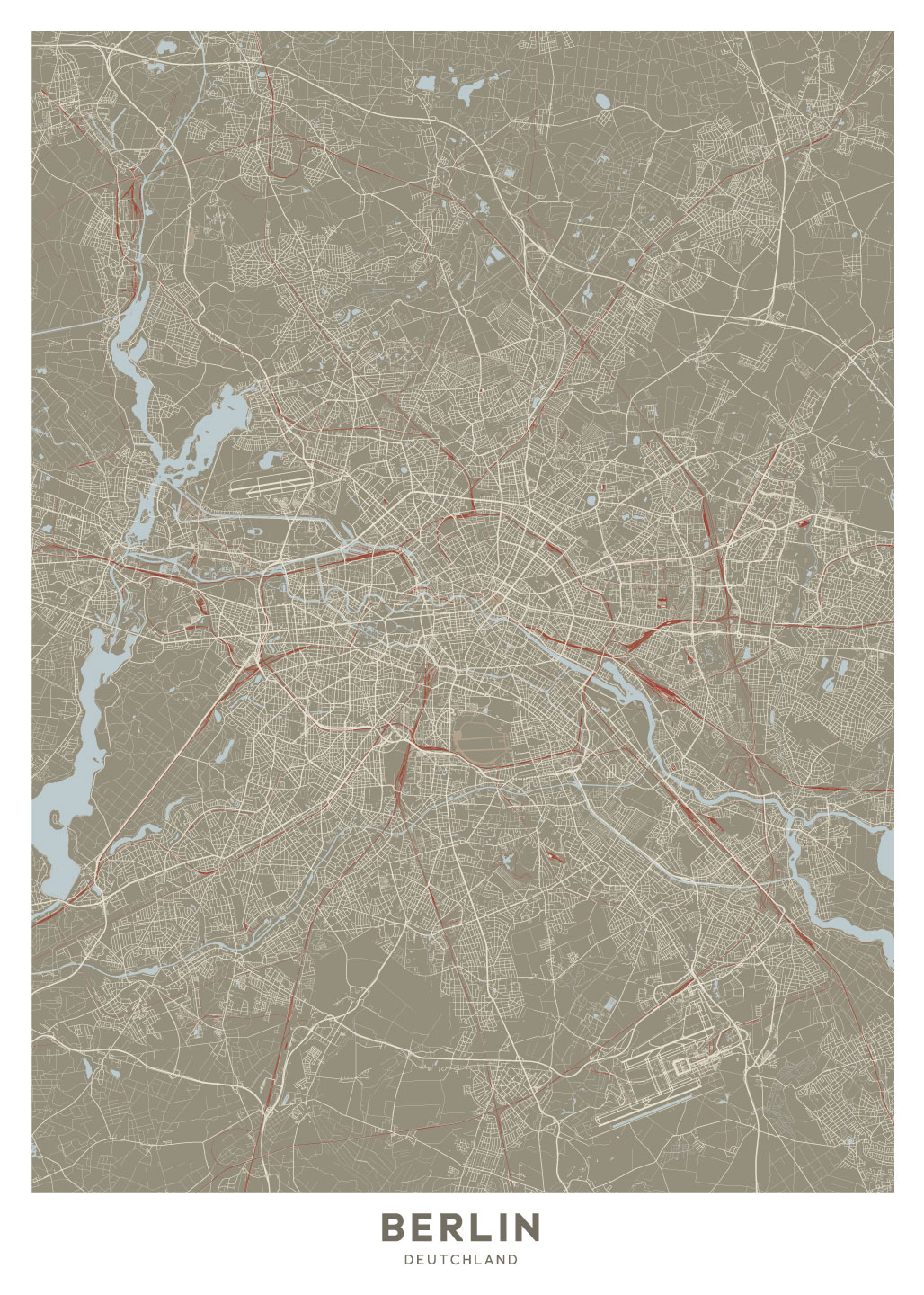 Berlin Kort Af Illux