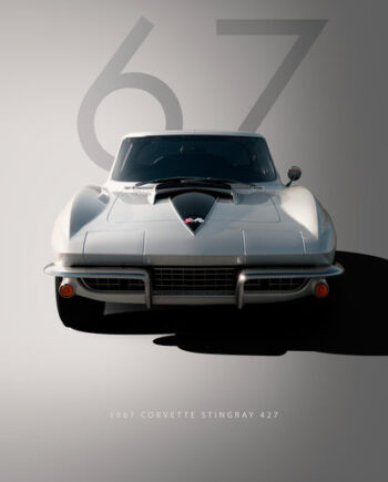 Bil Plakat 133 Corvette Stingray 427  1967