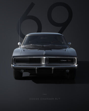 Bil Plakat 125 Dodge Charger Rt  1969
