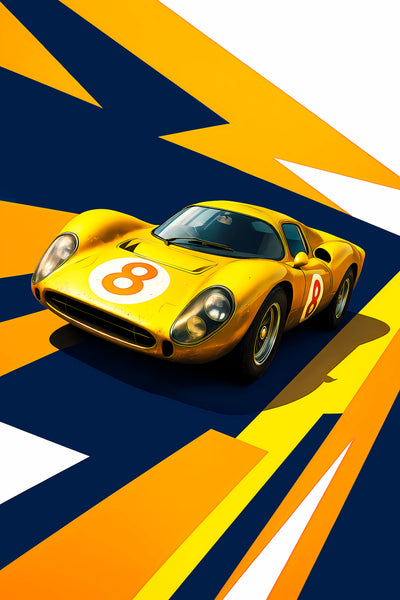 Bil Plakat 90 Ferrari 250 Gto