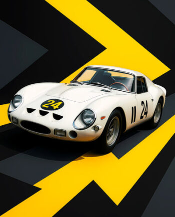 Bil Plakat 92 Ferrari 250 Gto