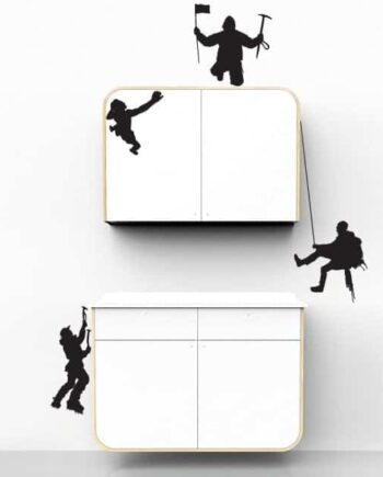 Bjergbestigere Wallsticker