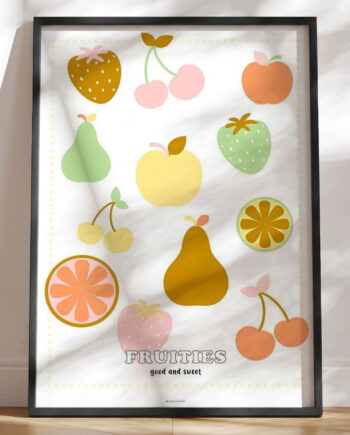 Børneplakat Fruities