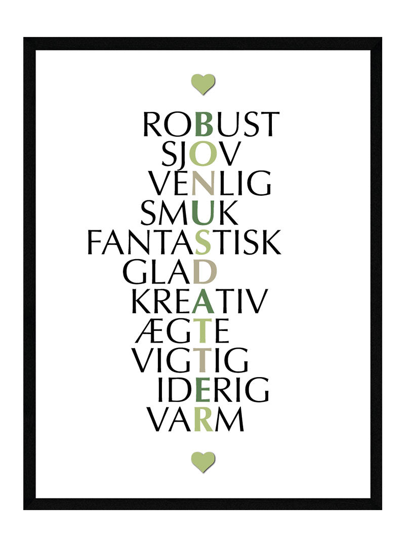 Bonusdatter Citat Plakat