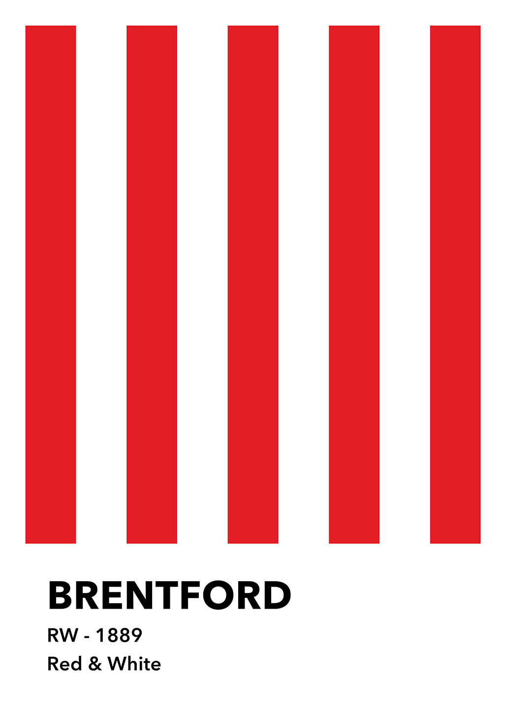 Brentford Red   White Af Olé Olé